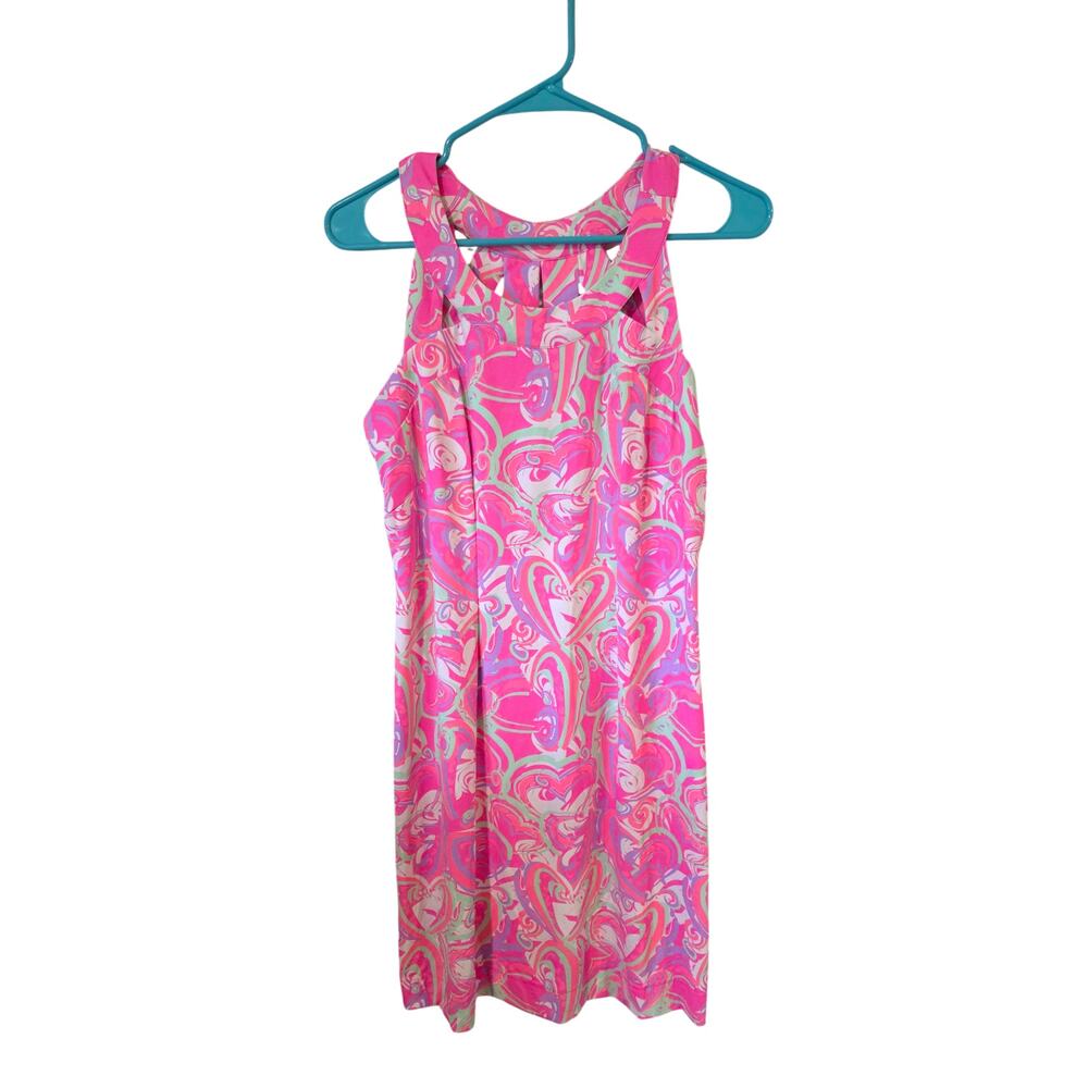 Lulu-B Womens Colorful Mini Dress Size XS Pink Resort Wear Vacation Summer - Picture 2 of 4